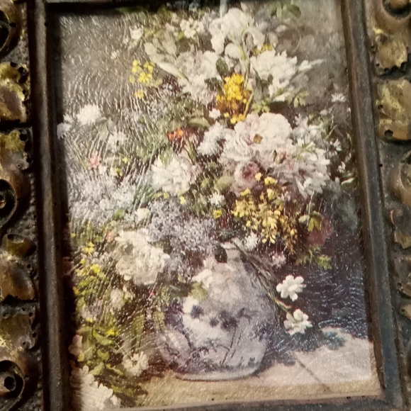 Vintage 3D Frame Still Water Floral Art Print - Picture 6 of 8